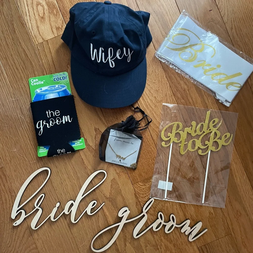 Assorted Bride and Groom items